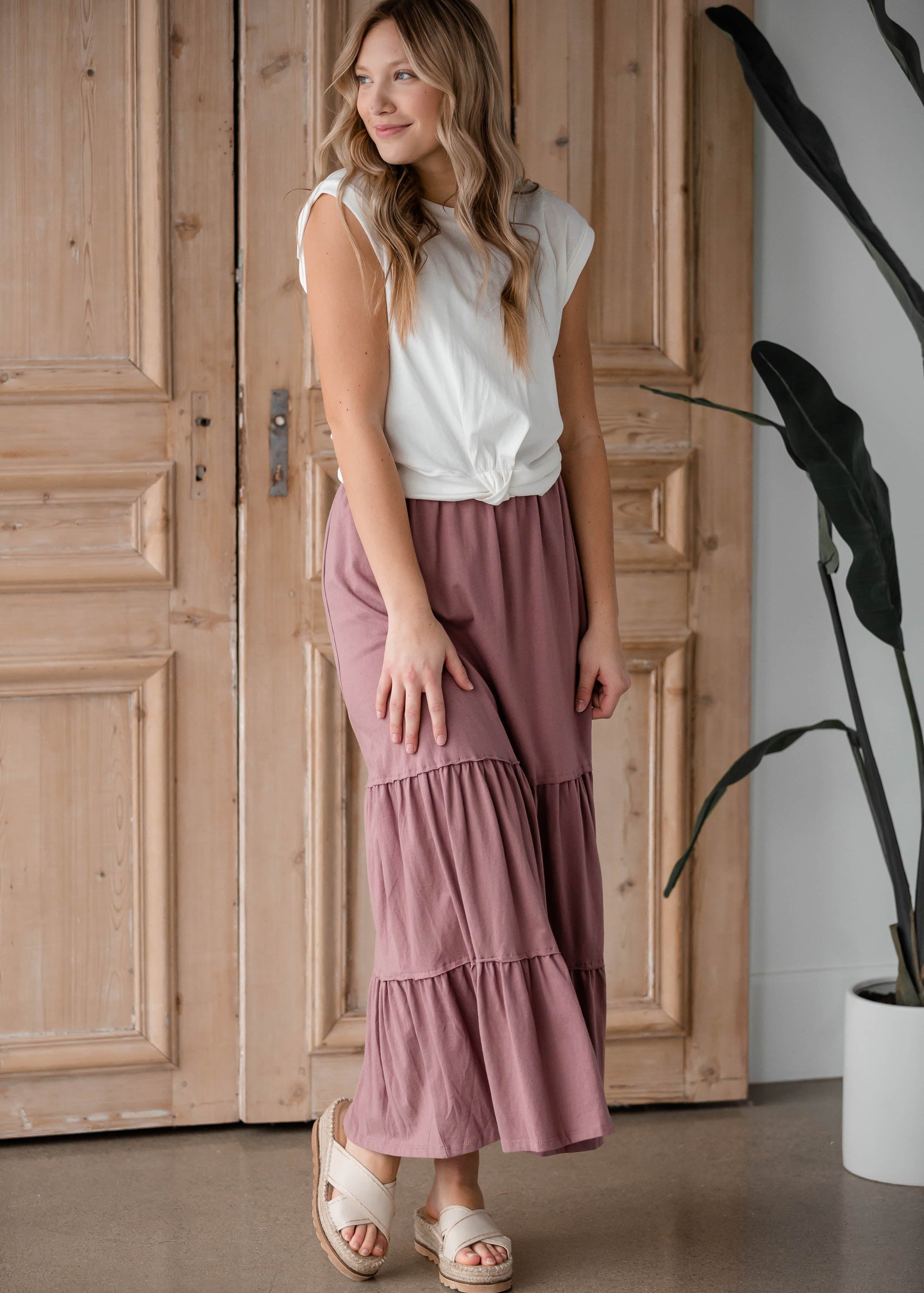 Lynn Tiered Peasant Skirt Skirts Inherit