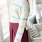 Macaron Striped Knit Sweater - FINAL SALE Tops