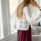 Macaron Striped Knit Sweater - FINAL SALE Tops