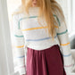 Macaron Striped Knit Sweater - FINAL SALE Tops