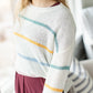 Macaron Striped Knit Sweater - FINAL SALE Tops