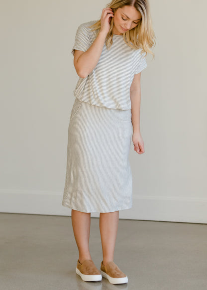 Maddie Striped Midi Dress - FINAL SALE Dresses