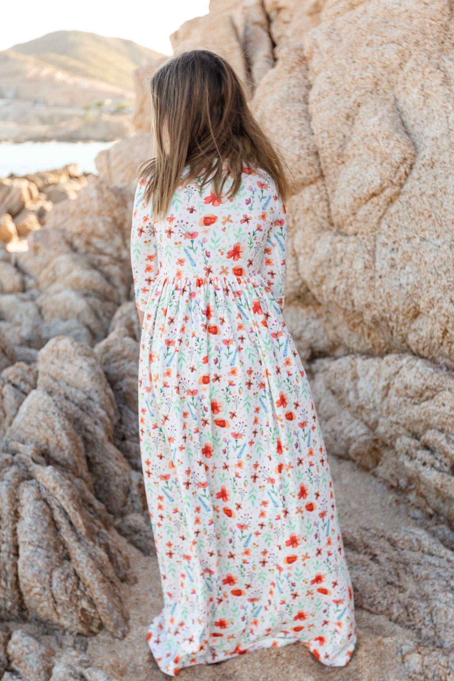 Maggie Floral Girl's Maxi Dress Inherit Co.