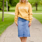 Marley A-line Midi Denim Skirt Skirts
