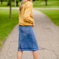 Marley A-line Midi Denim Skirt Skirts