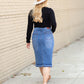 Marley A-line Midi Denim Skirt Skirts