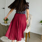 Marsala Pleated Midi Skirt - FINAL SALE Skirts