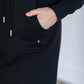 Marti Black Sweatshirt Midi Dress Dresses