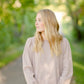 Mauve Crew Neck Puff Sleeve Sweatshirt Tops Mod Ref