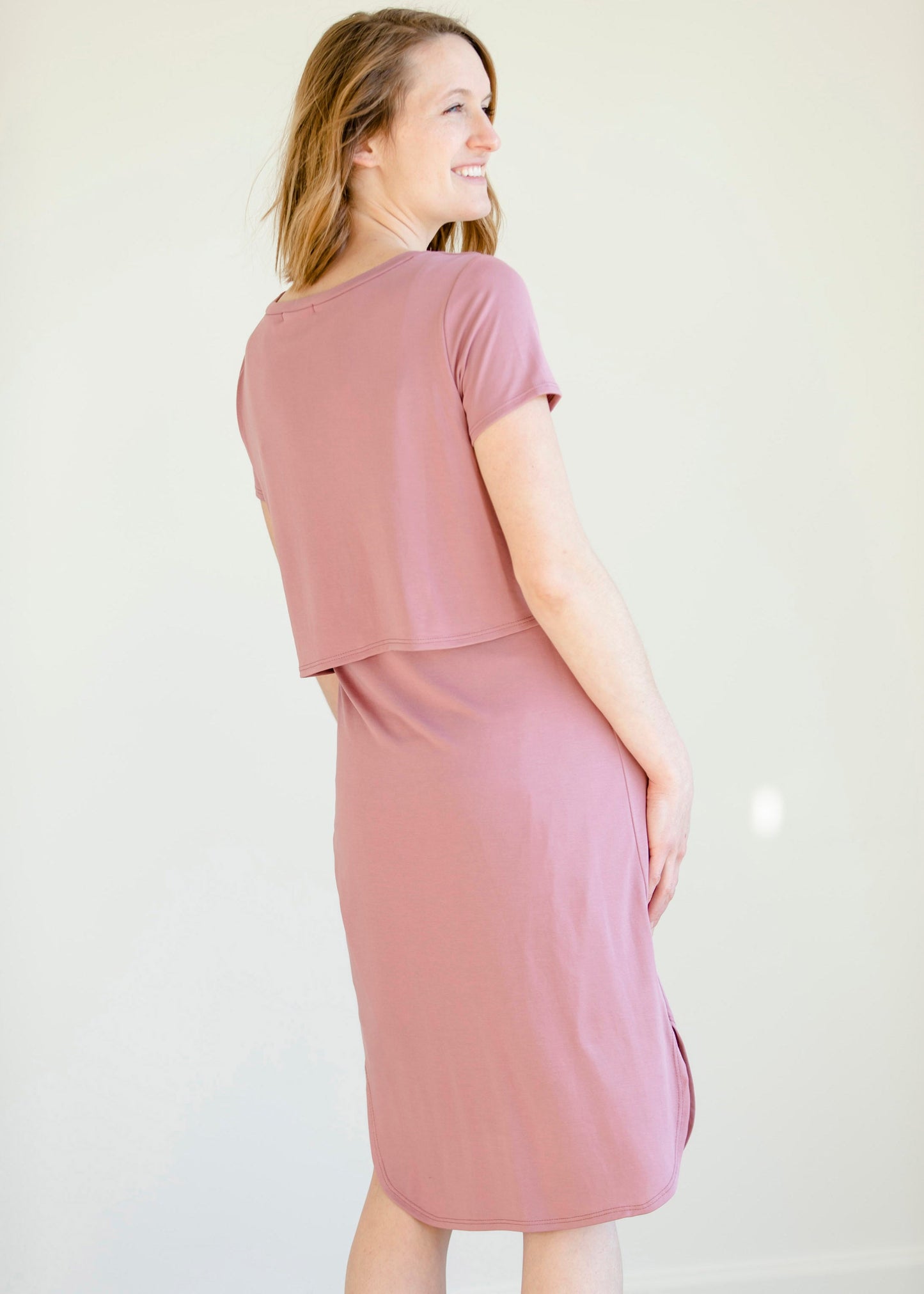 Mauve Front Knot Midi Dress - FINAL SALE Dresses
