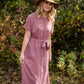 Mauve Hi Lo Belted Maxi Dress - FINAL SALE Dresses