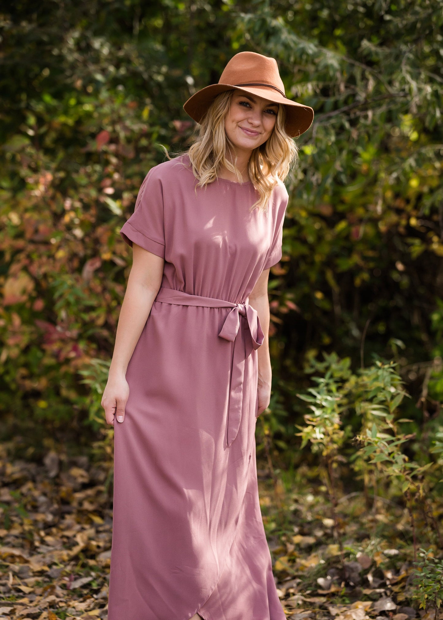 Mauve Hi Lo Belted Maxi Dress - FINAL SALE Dresses