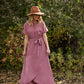 Mauve Hi Lo Belted Maxi Dress - FINAL SALE Dresses