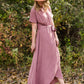 Mauve Hi Lo Belted Maxi Dress - FINAL SALE Dresses