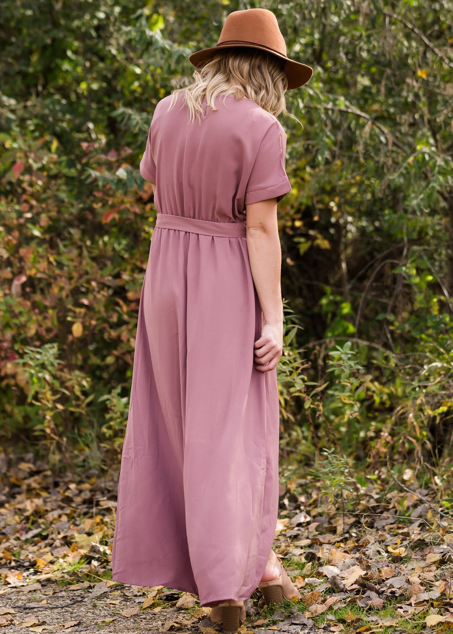 Mauve Hi Lo Belted Maxi Dress - FINAL SALE Dresses