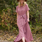 Mauve Hi Lo Belted Maxi Dress - FINAL SALE Dresses
