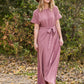 Mauve Hi Lo Belted Maxi Dress - FINAL SALE Dresses