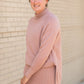 Mauve High Neck Sweater Tops