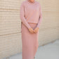 Mauve High Neck Sweater Tops