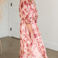 Mauve Long Sleeve Floral Midi Dress - FINAL SALE Dresses
