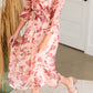 Mauve Long Sleeve Floral Midi Dress - FINAL SALE Dresses