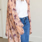 Mauve Multi Color Floral Kimono Layering Essentials