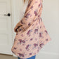 Mauve Multi Color Floral Kimono Layering Essentials