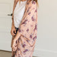 Mauve Multi Color Floral Kimono Layering Essentials