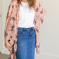Mauve Multi Color Floral Kimono Layering Essentials