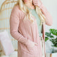 Mauve Open Front Textured Cardigan Layering Essentials