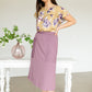 Mauve Patch Pocket Midi Skirt - FINAL SALE Skirts