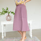 Mauve Patch Pocket Midi Skirt - FINAL SALE Skirts