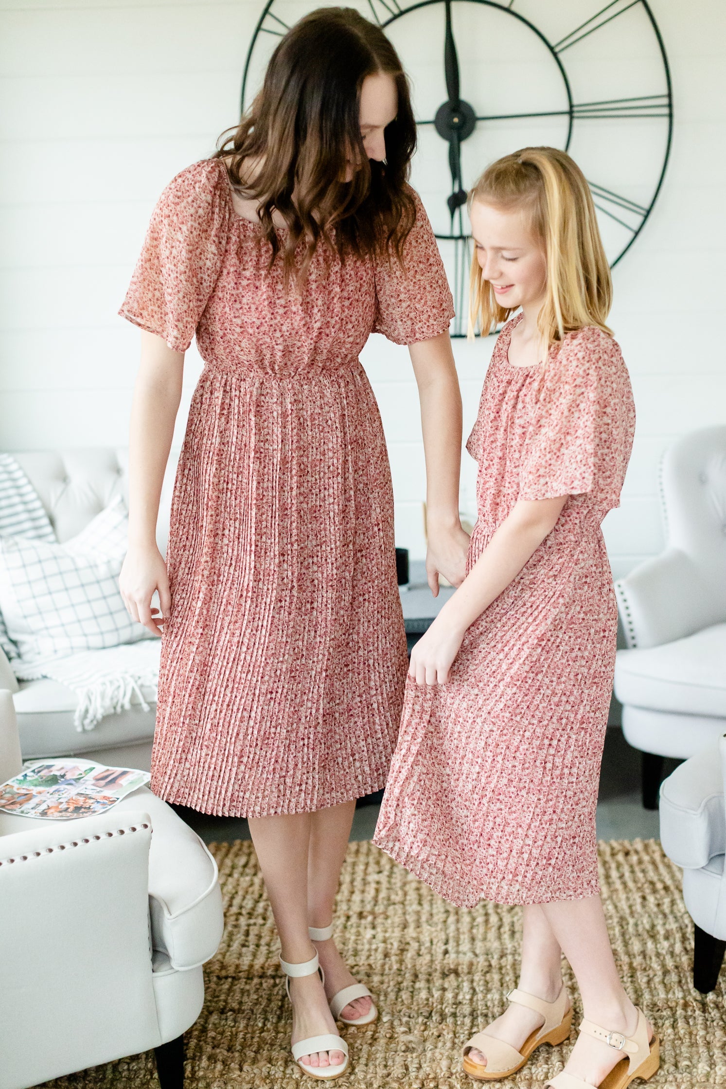Mauve Square Neck Floral Dress - FINAL SALE Dresses