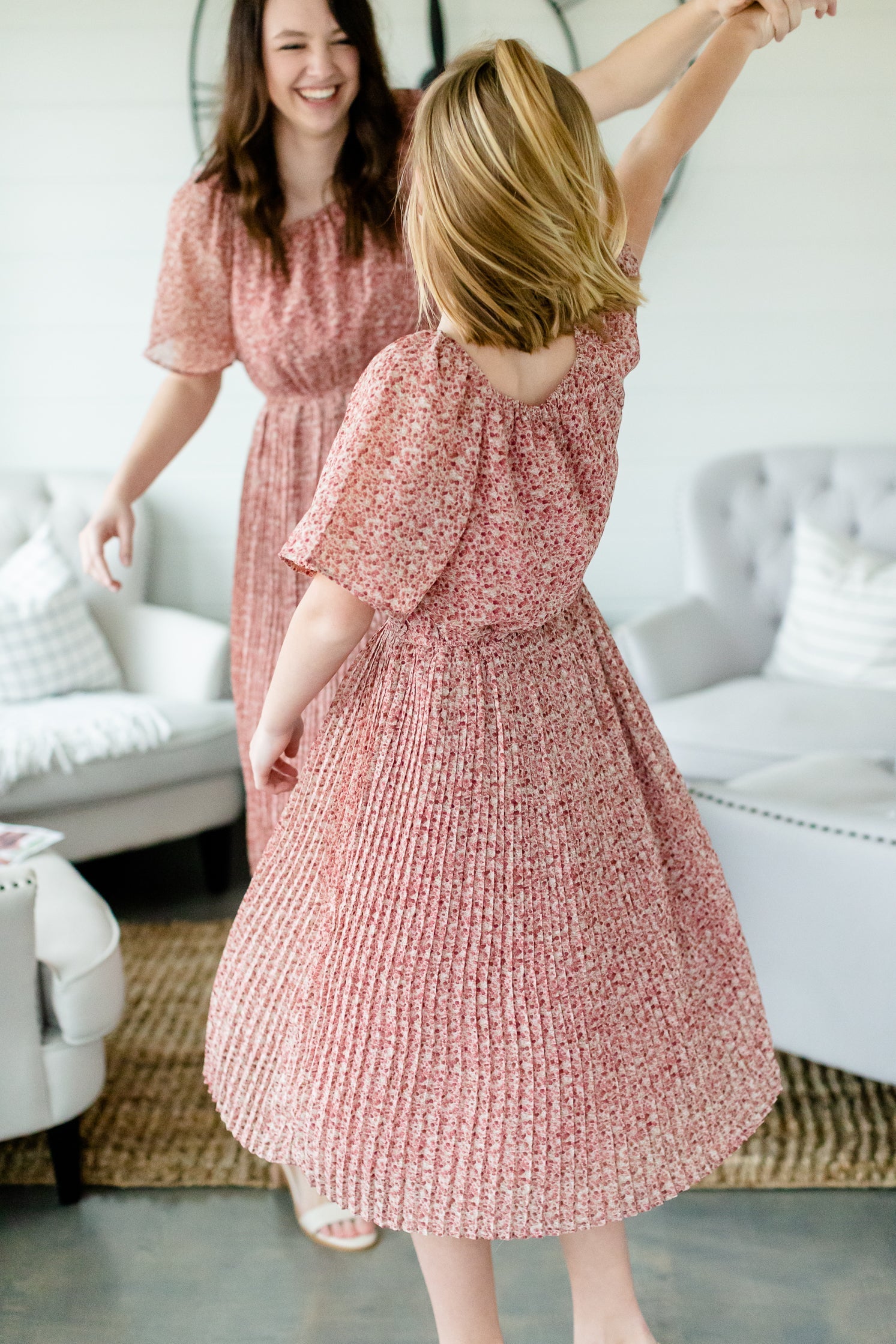 Mauve Square Neck Floral Dress - FINAL SALE Dresses