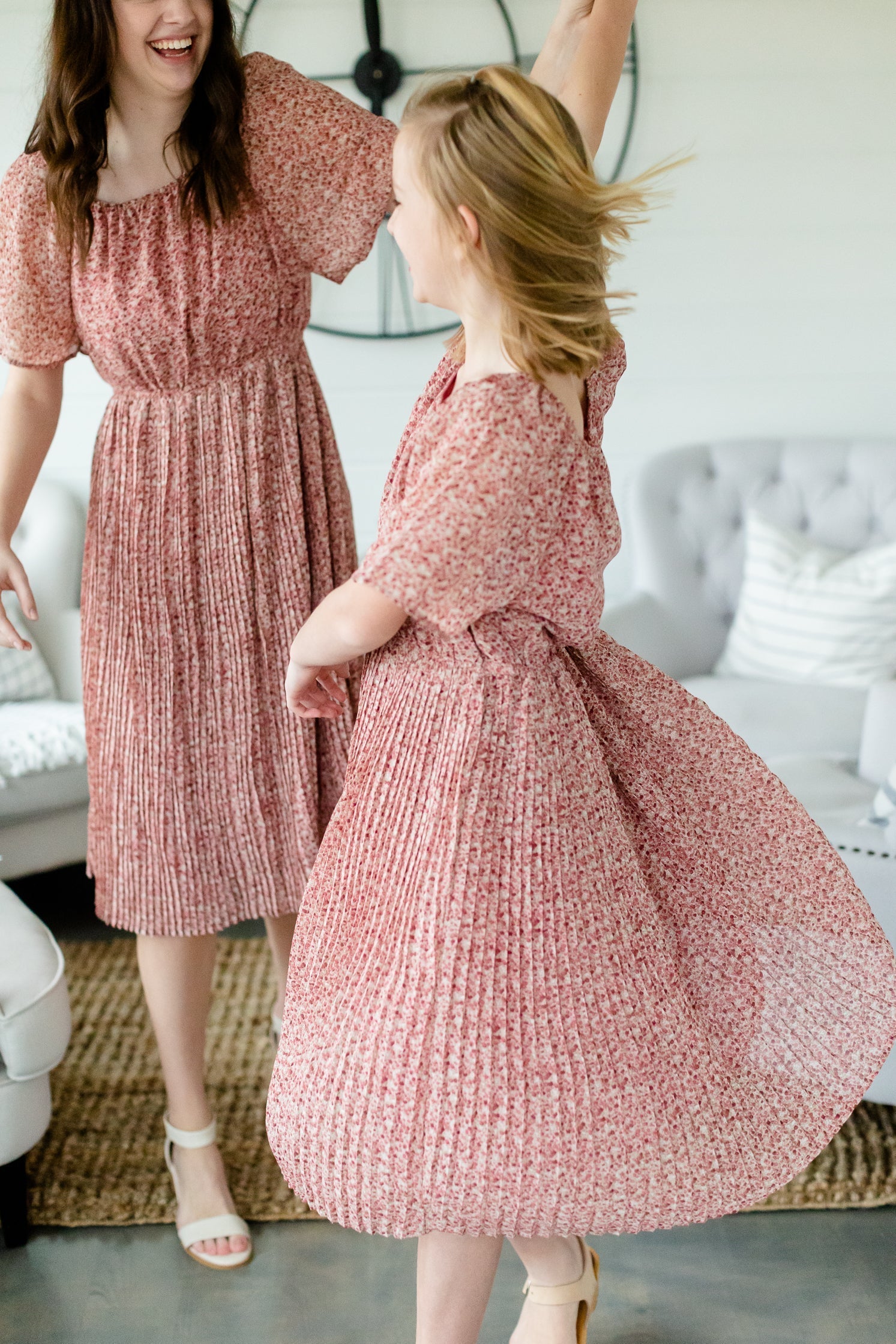 Mauve Square Neck Floral Dress - FINAL SALE Dresses