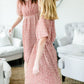 Mauve Square Neck Floral Dress - FINAL SALE Dresses