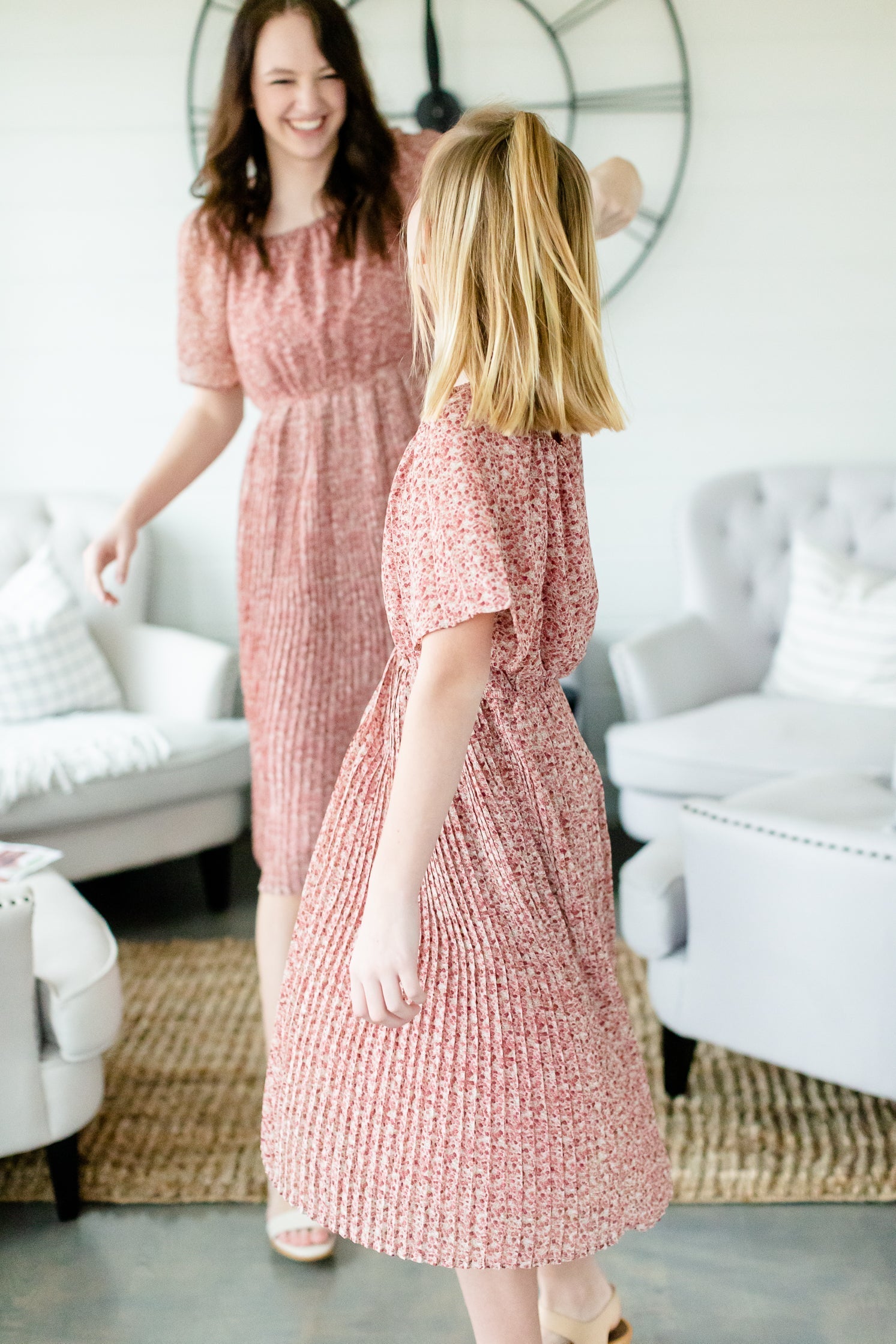 Mauve Square Neck Floral Dress - FINAL SALE Dresses