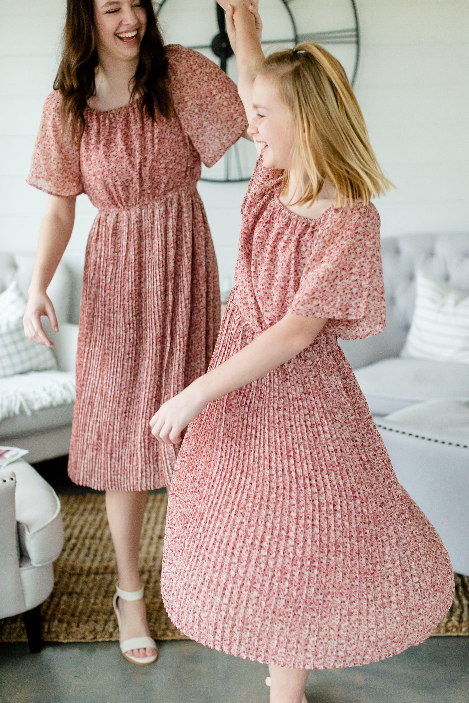 Mauve Square Neck Floral Dress - FINAL SALE Dresses