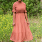 Mauve Swiss Dot Smocked Dress - FINAL SALE Dresses