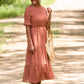 Mauve Swiss Dot Smocked Dress - FINAL SALE Dresses