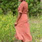 Mauve Swiss Dot Smocked Dress - FINAL SALE Dresses