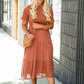 Mauve Swiss Dot Smocked Dress - FINAL SALE Dresses