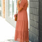 Mauve Swiss Dot Smocked Dress - FINAL SALE Dresses