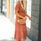 Mauve Swiss Dot Smocked Dress - FINAL SALE Dresses