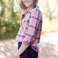 Mauveberry Plaid Top - FINAL SALE Tops