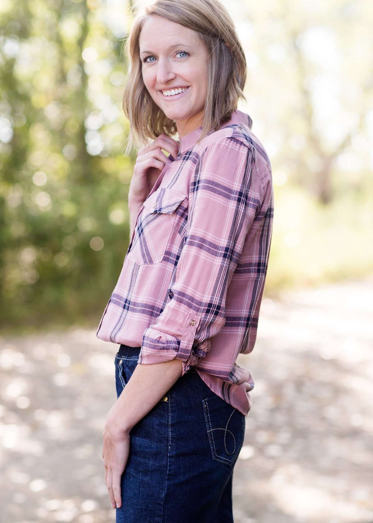 Mauveberry Plaid Top - FINAL SALE Tops