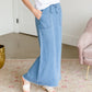 Meadow Drawstring Waist Chambray Long Denim Jean Skirt - FINAL SALE Skirts