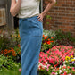 Meadow Drawstring Waist Chambray Long Denim Jean Skirt - FINAL SALE Skirts