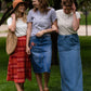 Meadow Drawstring Waist Chambray Long Denim Jean Skirt - FINAL SALE Skirts