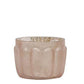 mercury glass tealight holder in neutral blush, tan and grey